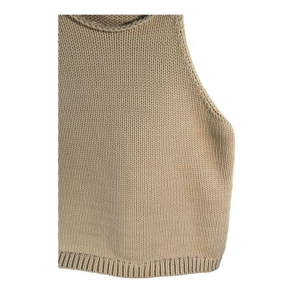 Banana Republic Women’s Beige Halter-Neck Tank Sweater Size L PETITE - Picture 5 of 12